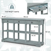Retro Console Table 146cm Long Rectangular Entryway Sofa Table with Storage