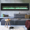 Electric Heater 40-100in LED Fireplace Media Wall Fire Insert/ Wall Mount/ Stand