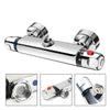 Thermostatic Exposed Bar Shower Mixer Valve Tap Chrome Top 1/2" Outlet Modern UK
