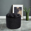 Velvet Dressing Table Stool Ottoman Footstool Chair Pouffe Seat Bedroom Vanity