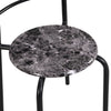 3 Pcs Compact Dining Room Set Kitchen Breakfast Bar Table W/ Storage Shelf Black