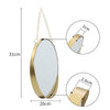 Wall Mounted Bathroom Mirror Cosmetic Makeup Shaving Mirror HD Glass Metal Frame