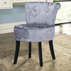 Soft Padded Stool Dressing Table Makeup Stool Fluffy Pouffe Bedroom Chair Seat