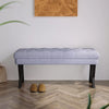 Button Tufted Upholstered Accent Lounge Chair Stool Window Seat Hallway Bench UK