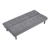 Nordic Fabric Sofa Bed Click-Clack Recliner Sleeper Chairs Settee 2 Seater Couch