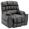 Electric Riser Lounge Recliner Chair Fabric Massage Heat Armchair Single Sofa