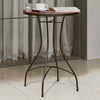 Bistro Table, Garden Table with Frame, Side Table for Patio, Balcony, J9L3