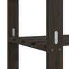 3-Tier Storage Rack Black 80x38x90 Solid Wood Pine G1P8