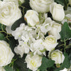 Single Artificial Flower Ball Wreath Topiary Orchid Roses Vine Plants Shop Decor