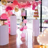 3pcs Metal Plinth Cylinder Dessert Pedestal Wedding Cake Flower Display Stand