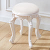 Dressing Table Stool 44x30x30 Vanity Chair Makeup Seat Baroque Piano Chair White