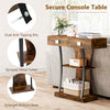 T-Shaped Foyer Table Console Table for Small Space-Coffee