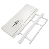 White Side End Table Console Table Living Room Bedroom Storage Rack 100X40X72Cm