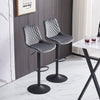 1x2 x Bar Stools Kitchen Breakfast Chairs with Swivel Gas Lift Adjustable Height