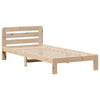 Bed Frame without 90x190 Solid Wood Pine O4G8
