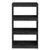 Book Cabinet/Room Divider Black 60x30x103.5 Solid Wood Pine R2P0