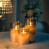 3 OR 5PCS LED Flameless Candles Remote Flickering Pillar Timer Battery Operated