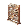 4 Tier Wooden Shoe Rack Home Entryway Shoe Organizer Holder Shelf UK STOCK