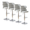 Set of 2/4/6 Velvet Bar Stools for Breakfast Kitchen Comtemporary Barstool Chair