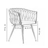 Velvet Dining Chair with Door Knocker Ring Windsor Dressing Room Chair 1/2/4/6