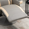 Manual Recliner Armchair PU Sofa Chair w/ Adjustable Leg Rest & 135° Reclining