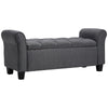 Ottoman Storage Folding Box Foot Stool Linen Seat Storage Trunk Pouffe Bench
