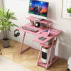 L-Shaped Gaming Desk Small Computer Desk Gaming Workstation w/Outlets