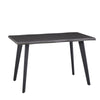 Brown Dining Table Kitchen Dining Room Garden Table Metal Straight Legs Morden