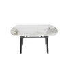 Retractable Dining Table Heavy Duty Sintered Stone Variable Shape for 4-10 Seat