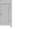 White Bathroom Floor Standing Cabinet Storage Organizer w/ Drawer Double Door UK