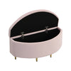 Ottoman Storage Box Velvet Fabric Pouffe Seat Footstool Bench Toy Storage Box