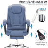 Executive Office Chair Swivel Recliner Computer Desk Gaming Chair with Footrest