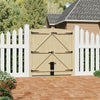 Driveway Gate Wooden Double Gate Pedestrian Side Door Heavy Duty Timber Unit 6FT