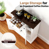 Sideboard,Wooden Storage Cabinet with Adjustable Shelf,Modern Kitchen Cupboard