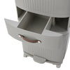 Kitchen Rubbish Waste Bin Recycling Dual Multi Compartment Pedal Dustbins Wheels