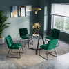 100cm Glass Dining Table Coffee Cafe Bar Kitchen Furnitur Stylish Base Breakfast