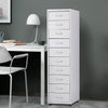 Office Home Metal Filing Cabinet Cupboard on Castors Cabinet 3-10 Drawer Storage