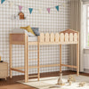 Single Kids Elevated Bed Frame Solid Wood Children Sleeping House High Bedstead