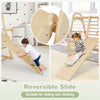 Multi-functional Kid¡¯s Climbing Toy with Climbing Rock & Removable Tent-Natural