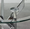 100cm Round Glass 4 Seater Dining Table and Chairs for Kitchen & Dining Room