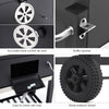 BBQ Smoker Charcoal Barbecue Grill Portable Outdoor Garden Warming Rack Shelves