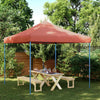 qohoio Foldable Party Tent - Terracotta 292x292x315 , Space/Room For R1S8