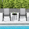 Patio Rocking Chair Set of 2 Outdoor Ergonomic Rockers Breathable Rocking Chair