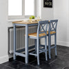 3 Pieces Dining Table & Chair Set Bar Kitchen Breakfast Furniture Home Bistro