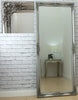 Mirror Large Full Length Wall Leaner Antique Vintage Silver 157cm x 68cm