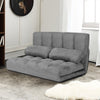 3 IN 1 Folding Lazy Sofa Bed Floor Sleeper Seat 6-Position Adjustable 2 Pillows