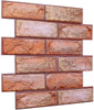 10x 3D Tile Brick Wall Sticker Waterproof Self-adhesive PVC Panel Wallpaper UK