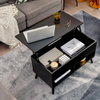 Coffee Table With Storage Lift Top Up Drawer Shelf Wooden Living Room Furniture