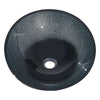 Bathroom Basin Sink Round Hand Wash Countertop Tempered Glass Bowl Vanity Silver
