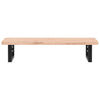 Basin Shelf Wall Mounted Steel and Solid Wood Beech